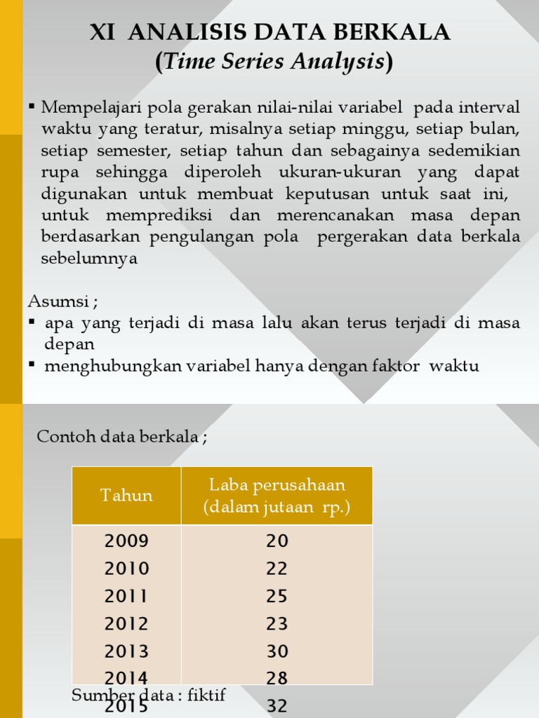 Analisis Data Secara Berkala