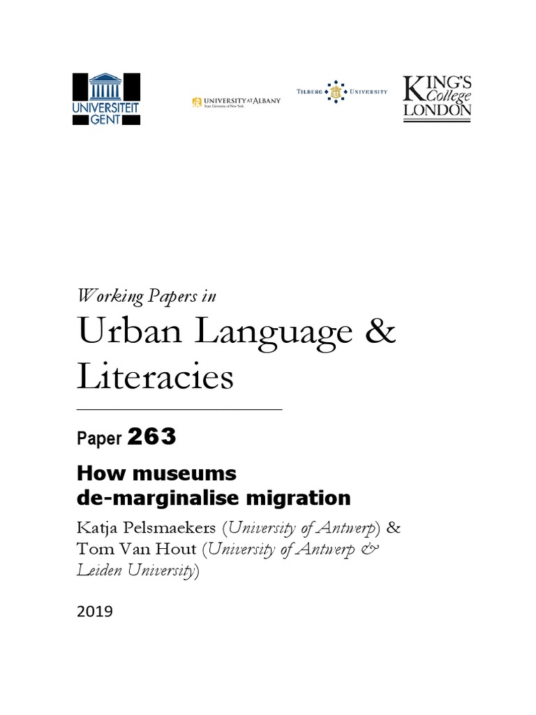 Museums and Migration: De-Marginalisation Strategies | PDF | Museum ...