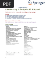 CMOS Analog IC Design For 5G PDF