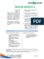 Guía de Estudio Segundo Parcial - Historia de México II PDF