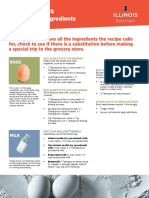 substitutions for common ingredients 0 0