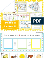 Printable The Letter S