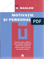 A.H. Maslow - Motivatie Si Personalitate