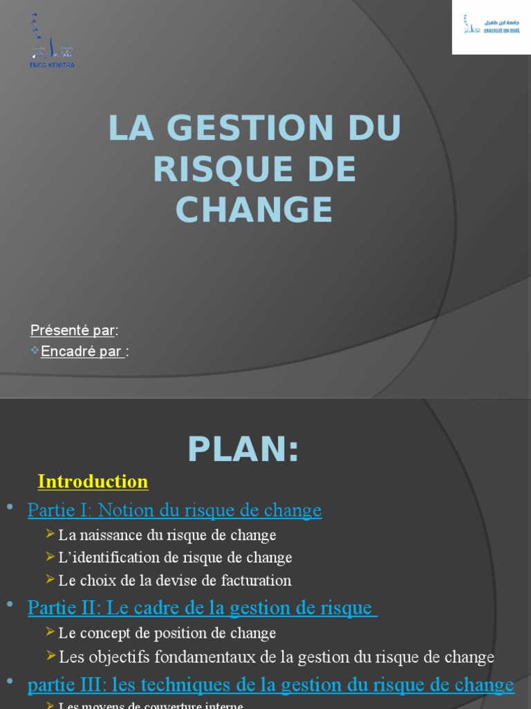 Gestion du Risque de Change en Entreprise | PDF | Option (Finance ...