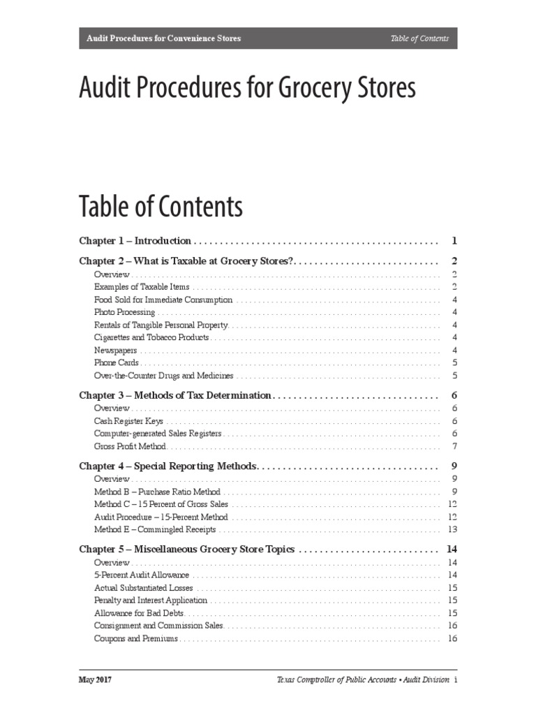 Grocery Manual PDF Sales Taxes In The United States Grocery Store