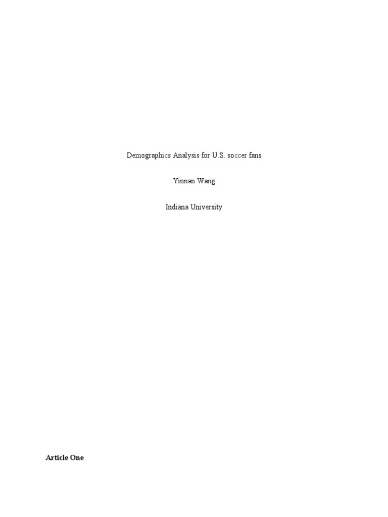 Fan Behavior Project 2 PDF Major League Soccer Sports