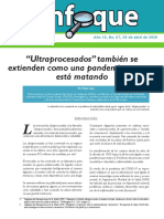 Boletin Electronico ENFOQUE Análisis de Situación No. 69 Ultraprocesados También Se Extienden Como Una Pandemia Que Nos Está Matando PDF