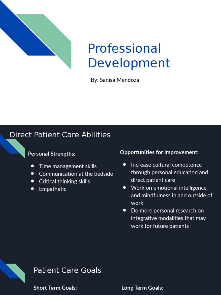 Nursing Professional Development Goals | PDF | Nursing | Leadership
