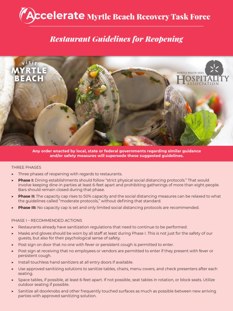 Restaurant Guidelines PDF Buffet Restaurants