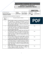 Formato Cadena de Custodia de Un Rastreo Hemático PDF
