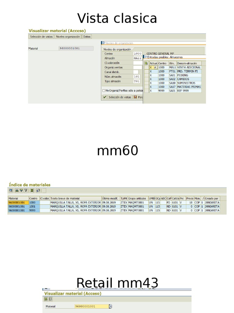 Tipos de Material en SAP: FERT, HALB, ROH | PDF | Obtención | Almacén
