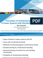 Prevention of Unintentional Islands in Power Systems With Distributed Resources