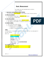 Basic Measurement Estimate Breakdown