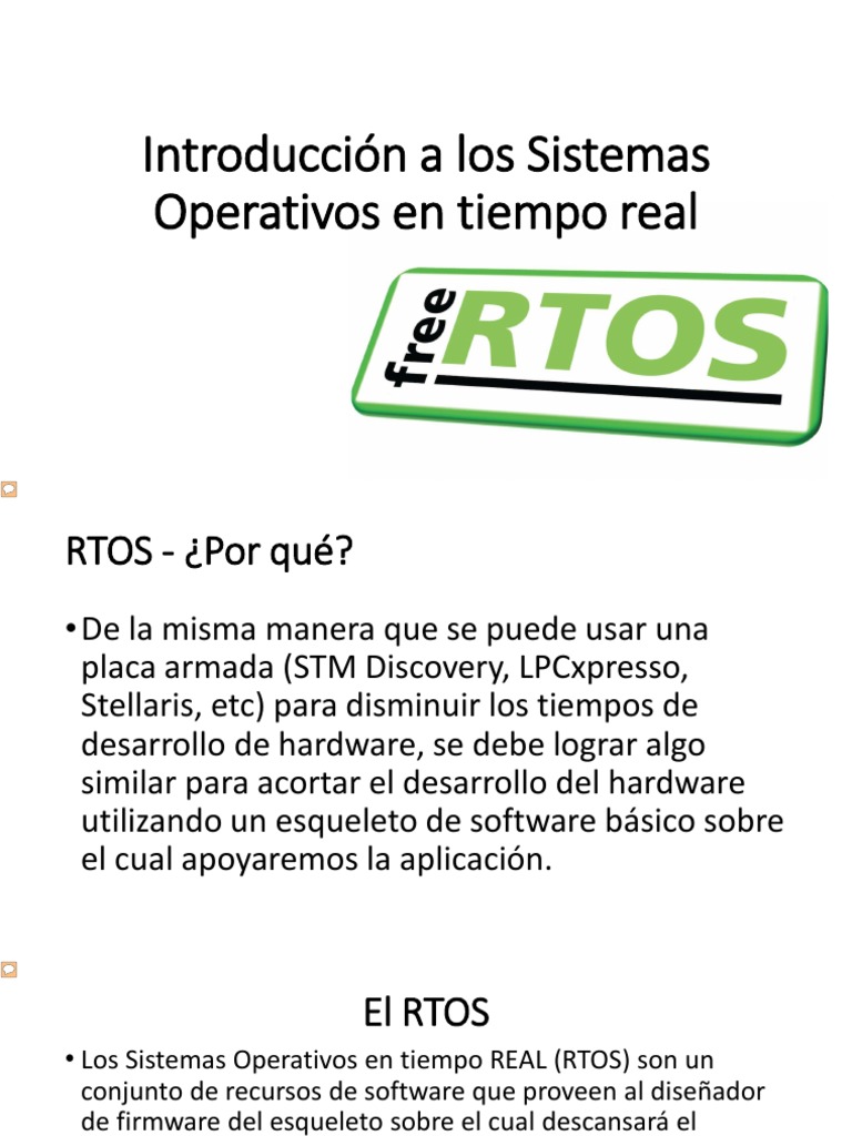 RTOS | Descargar gratis PDF | Kernel (sistema operativo) | Sistema ...