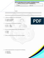 Examen III Perido 5° Matemática