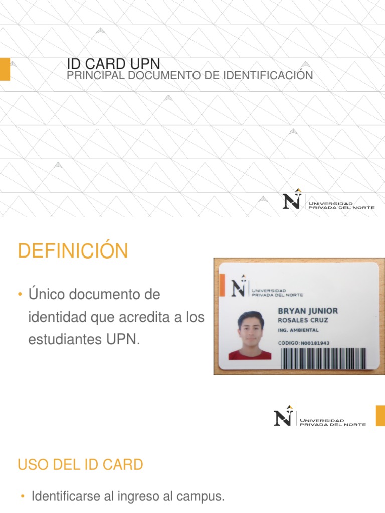 Obtención del ID Card UPN 2025 | PDF | Crecimiento personal y profesional
