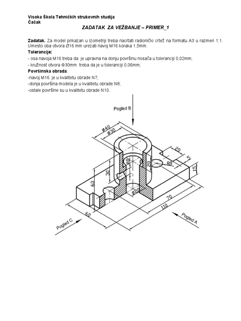 Zadaci Za Vezbanje CAD CAM Sistemi | PDF