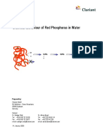 Chemical Behaviour of Red Phosphorus in Water PDF