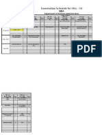 Final Exam Schedule FALL-10 DBA