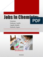 Jobs in Chemistry: Estudents: Katherine Castillo Angelic Murillo Kimberly Zapata