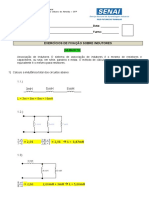 Cálculo de indutância equivalente em circuitos com indutores em série e paralelo