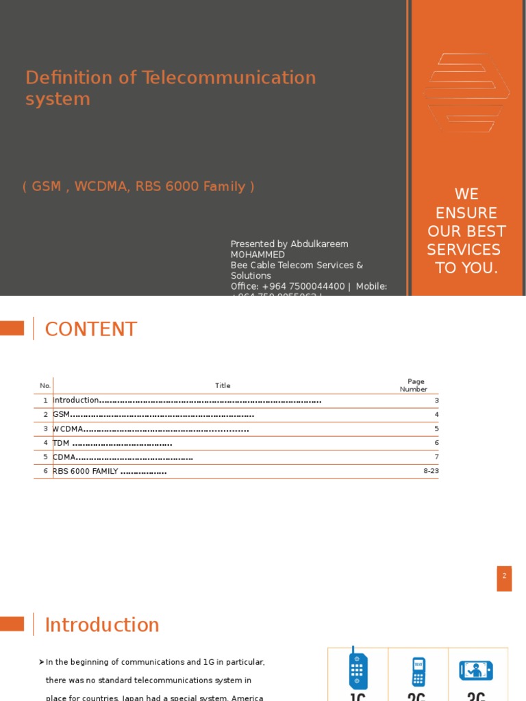 Definition of System (GSM, WCDMA, RBS 6000 Family