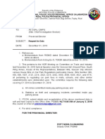 Memorandum: Philippine National Police, Police Regional Office Calabarzon Rizal Police Provincial Office