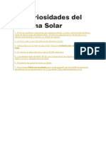 20 curiosidades del sistema solar