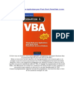 Vba - Visual Basic Pour Applications Pour Word, Excel, Powerpoint, Access Et Outlook