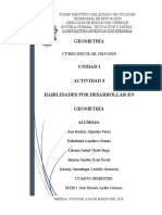 Habilidades en Geometría