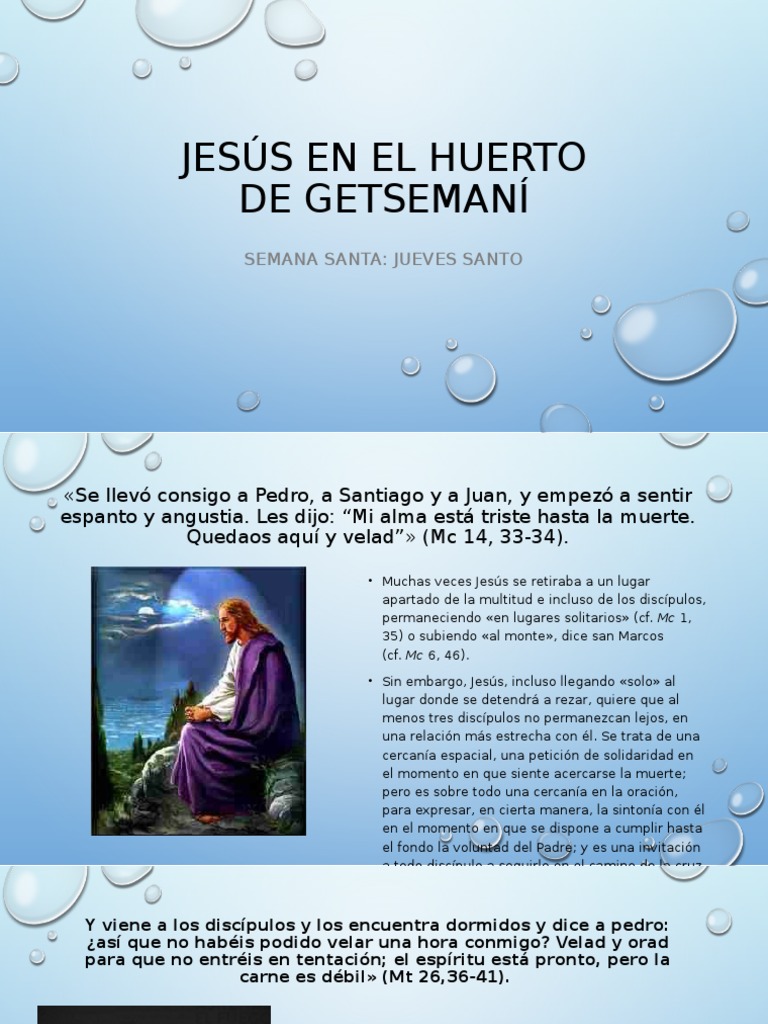 Jesús en Getsemaní: Oración y Agonía | PDF | Oración | Jesús, image size:768x1024