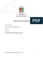 Department of Civil Engineering: Corse Code: CE-231 Course Title: Environmental Engineering-I Credits: 3.0