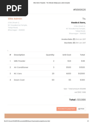 Elite Admin Template