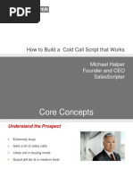 How To Build A Cold Call Script That Works: Michael Halper Founder and Ceo Salesscripter