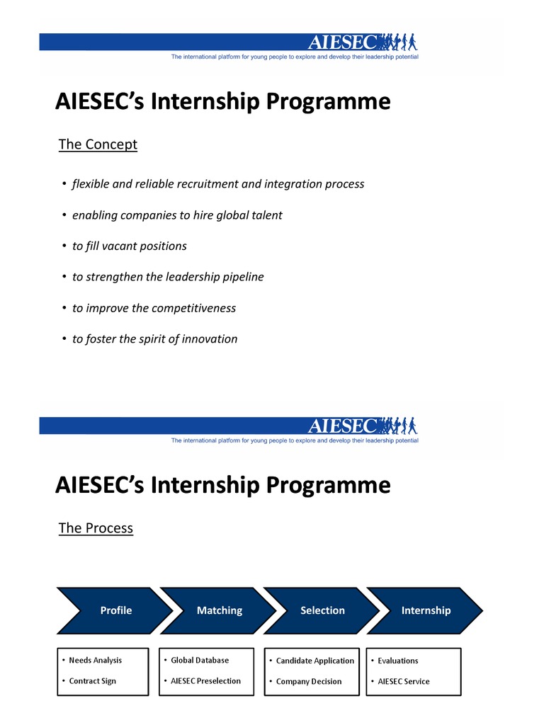 AIESEC Global Internship Program Guide | PDF