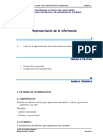 Representación información sistemas numeración