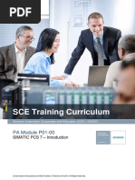 SCE Training Curriculum: PA Module P01-00