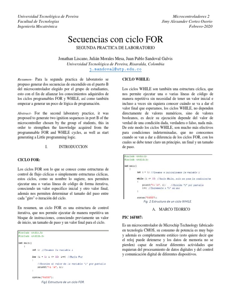 Informe Practica 2 PDF | PDF | Programa de computadora | Programación