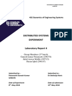 Distributed Systems Experiment: 432 Dynamics of Engineering Systems