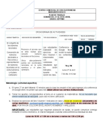 Plan de Trabajo. Semana Del 27 Al 30 de Abril - Grado 7