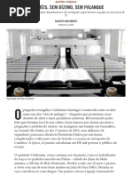 Sem fiéis, sem dízimo, sem palanque