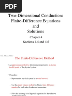 Two-Dimensional Conduction: Finite-Difference Equations and Solutions