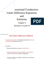 Two-Dimensional Conduction: Finite-Difference Equations and Solutions