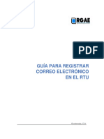 Guia para Registrar Correo en El Rtu PDF