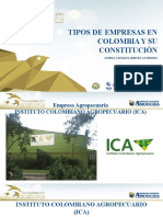 TIPOS DE EMPRESAS EN COLOMBIA Y SU CONSTITUCIÓN