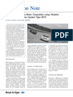 Application Note: Calibration at Toyota Motor Corporation Using Vibration Transducer Calibration System Type 9610