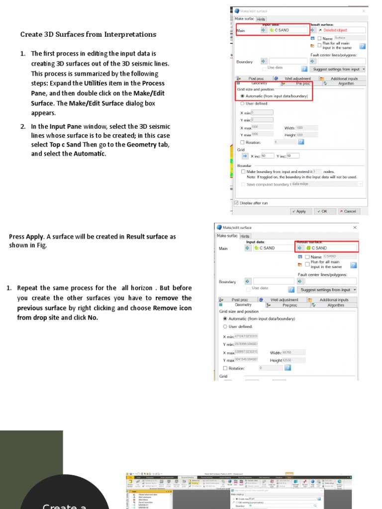 Create 3D Surfaces From Interpretations | PDF | Logarithm | Geometry
