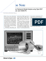 Application Note: Multi-Reference Impact Testing For Modal Analysis Using Type 3557 Four-Channel Analyzer and CADA-PC