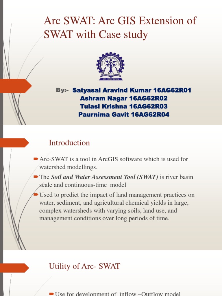 ArcSWAT: Watershed Modeling in ArcGIS | PDF | Drainage Basin | Surface ...