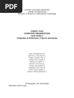 COMSCI 1210 Computer Organization Case Study 1 Computer Architecture - Flynn's Taxonomy